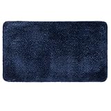 MIULEE Teppich Badematte Badezimmerteppich rutschfest Waschbar Badteppich Bettvorleger Badvorleger Saugfähige Duschvorleger Fussmatte für Wohnzimmer Schlafzimmer Badezimmer 40x60 cm Dunkelb