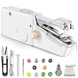 Mini-Nähmaschine, tragbar, Mini-Nähmaschine, tragbar, gestrickt, praktisch für Stoff, Kleidung, Vorhänge, Heimwerker und R