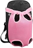 XLDYM Hunde Tragetaschen Rucksack,Verstellbare Mesh Haustiertasche Kopf Out Hunde Katzen Rucksäcke,Haustier Outdoor Tragetasche für H