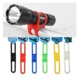 Wadoy MTB Lenkstangen-Halterung für Taschenlampen / Handys, Silikon, 5 Stück