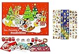 Trendhaus Undercover MITW8024 Adventskalender für Jungs Mädchen mit 24 Schreibwaren Überraschungen, Zauberhaftes Minnie Mouse Motiv, ca. 45 x 32 x 3 cm + GRATIS 3er Set Stick