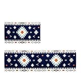 Küchen Mat Badezimmer Türmatten Badezimmer Eingangstürmatten Schlafzimmer langer Abschnitt Absorbent Anti-Rutsch-Teppich,Blau,50X80