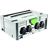 FESTOOL Systainer SYS-PowerHub IP44 mit 5 Steckdosen 396 x 296 x 157,5 mm, 1 Stück,200231