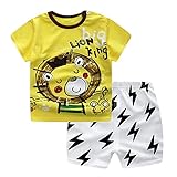 Gyratedream Baby Jungen Sommer Kleidung T-Shirt Shorts Outfits Niedlichen Cartoon Baumwolle Kurzarm Kleinkind Neugeborenen Anzüge 0-5J