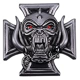 Nemesis Now Offizielles Lizenzprodukt Motorhead Iron Cross Warpig Snaggletooth Kühlschrankmagnet, Eisen, Silber, 6