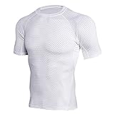 Celucke Coole Laufshirts Sport Funktionsshirt Herren Kompressionsshirt, Schlangen Muster Stretch Rundhals Kurzarm Fitness T-Shirt Performance Männer Trainingsshirt Sportshirt Musk