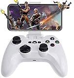 HYMKL Wireless Bluetooth Gamepad, geeignet für Android Phone Tablet, Smart TV, TV Box Gamepad + Joystick + Handy Halter Gamepad Trigger PUBG G