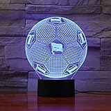 Fußball Team Fc Hertha Berlin 3D Illusion Led Nachtlicht Jungen Kinder Baby Geschenke Bundesliga Fußball Tischlampe Nachttischdek