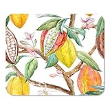 Mousepad Computer Notepad Office Buntes Aquarell Blumenmuster von Kakaobaum Blumen Home School Game Player Computer Work