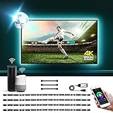 LE Smart LED Strip 2M, TV Hintergrundbeleuchtung, Wifi RGB LED Streifen, Wlan USB LED Band, Superhell Selbstklebend Lichtband Fernseher Beleuchtung[nur 2.4GHz],Kompatibel mit Alexa, App, Google H