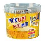 PiCK UP! minis Mix - Mini-Keksriegel - Vorratsbox mit 100 einzeln verpackten Riegeln in Choco und Choco & Milk (1060 g)