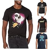 JIAYOUA Kurz T-Shirt Herren Humorvolles Muster Bluse Atmungsaktiv Kurzarm Tees Top Casual Rundhals Shirt Männer Übergröße Streetwear Loose Fit Vintage Ob