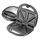 2 in 1 Sandwichmaker 750 Watt / Kontaktgrill als Sandwichtoaster , Paninitoaster , Paninigrill aus E