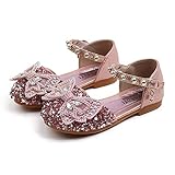 Eejiuqiba Babyschuhe Mädchen Prinzessin Sandalen Kleinkind Kinder Baby Bowknot Kristall Süße Schuhe Zur Party gehen Pailletten Prinzessin S