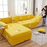 YIHANGG Sofa Überzug,Sofa Überzug L Form Sofabezug,Couchbezug L Form Sofahusse Stretch Sofa Überzug Für 1 2 3 4 Sitzer ​Ecksofa Sofa Hussen Abdeckung（L-förmiges Ecksofa Erfordert Zwei） (X 1)