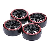 GoolRC 4pcs Satz 1 10 Drift Car Tires Harte Reifen für Traxxas Tamiya HSP HPI Kyosho auf der Straße Treib