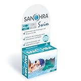 SANOHRA swim für Erwachsene - Ohrstöpsel zum Duschen, Schwimmen und Baden. Aus medizinischem Kunststoff, wiederverwendbar, mit praktischem Döschen zum Aufbewahren. Gefertigt und zertifiziert in Deutschland. …