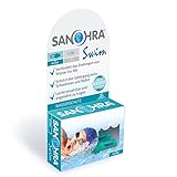 SANOHRA swim für Erwachsene - Ohrstöpsel zum Duschen, Schwimmen und Baden. Aus medizinischem Kunststoff, wiederverwendbar, mit praktischem Döschen zum Aufbewahren. Gefertigt und zertifiziert in Deutschland. …