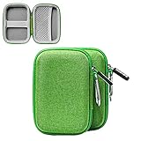 Kopfhörer-Tragetasche, Mini-Tasche, Aufbewahrung für Smartphone, Kopfhörer, Bluetooth, Headset, Aufbewahrungstaschen, 2er-Pack (grün)
