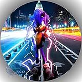 Fondant Aufleger Für den Geburtstag ein Tortenbild, Zuckerbild Essbares Foto für Torten, Tortenbild, Tortenaufleger Ø 20cm - Super Qualität Sonic The Hedgehog Nr. 6038