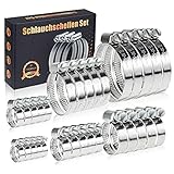 DIGOBAY Schlauchschellen Edelstahl W4 Set 8-50mm | 30 Stücke in 6 Größen | Rohrschellen Schhlauchklemmen Schraubschellen Metallschellen Schlauch Rohr Schelle für Pool, KFZ, W