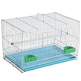 YCDJCS Chicken Coop Hamsterkäfig mit Metallzaun Igelhaus mit ausziehbarer Bodenwanne Pet Supplies Käfige & Laufställe (Color : Blue, Size : 60 * 40 * 40 cm)