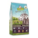 GranataPet Natural Taste Geflügel, Trockenfutter für Hunde, Hundefutter ohne Getreide & ohne Zuckerzusätze, Alleinfuttermittel für ausgewachsene Hunde, 4 kg