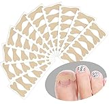 Mecmbj Zehennägel Korrektur Patch, 60PCS Kleberfreies Zehennagelkorrekturpflaster Eingewachsenes Nagelreparaturpflaster, zum Entlasten der Nagelrille und zum Korrigieren des Lockennag