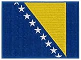 Bosnien-Flagge gestickter Aufnäher 12cm x 9