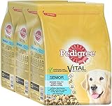 Pedigree Vital Protection Hundefutter Trockenfutter Senior 8+ mit Huhn, Reis und Gemüse, 3 Beutel (3 x 2,5kg)