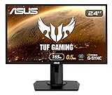 ASUS VG248QG 60,96 cm (24 Zoll) Gaming Monitor (Full HD, G-Sync Compatible, DVI, HDMI, DisplayPort, 0,5ms Reaktionszeit, bis zu 165Hz) schw