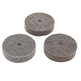 Aexit 3Stk. Schleif-, Schrupp- & Trennmaterial 180 Grit grau Nylon Faser zylindrisch Werkzeugmaschinenschleifscheiben Schleifrad Schleifwerkzeug