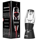 hotder Weinbelüfter Weindekanter Standfuß, Premium Wein-Dekantierer mit Venturieffekt, Wein Dekanter Dekantierer Rotwein Aerator Set Schnellest Ernüchternd Wein Belüfter (Wine Aerator)