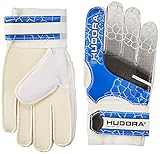 HUDORA Torwart-Handschuhe Kinder, Fußball-Handschuhe - 71536/01, weiß-blau, S