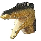 ZQTWJ Halloween Kostüm Party Tierkopf Latexmaske Dinosaurier, Dinosaurier Maske (Krokodil)