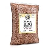 Grill Republic Smoker Pellets 15kg Buche - Buchenpellets für den Pelletsmoker Pelletsgrill Pellet-Pizzaofen oder Heizungsanlagen – Räucherp