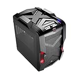 Aerocool EN52773 Strike-X Cube PC-Gehäuse (Micro-ATX, 1x 5,3 Zoll Externe, 3X 3,5 Zoll interne, 2X USB 3.0) schw