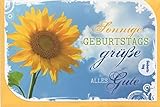 Geburtstagskarte Sonnige Geburtstagsgrüße Alles Gute - M