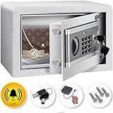 KESSER® Elektr. Tresor | 31x20x20cm | Inkl. Batteriebox | Elektronischer Safe | 3x Doppelbolzenverriegelung | Boden Wandtresor | Möbeltresor | Innenbeleuchtung | Panzerschran Z