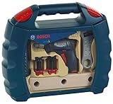 Theo Klein 8262 - Bosch Workcase mit Akkuschrauber, profiline blau, Spielzeug