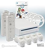 Wii Konsole mit Mario Kart, 4 Remotes und allem nötigen Zubehö