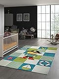 Th TeppichHome24 Kinderteppich Pirat Design mit Konturenschnitt Größe 160x230
