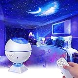 Mirapretty LED Sternenhimmel Projektor Lampe Nachtlicht Discokugel mit Fernbedienung, Einstellbare Helligkeit, Sterne,Mond,Wolken, Mini Starry Projektor Für Party,Auto,Schlafzimmer Erw