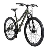 BIKESTAR Hardtail Aluminium Mountainbike Shimano 21 Gang Schaltung, Scheibenbremse 27.5 Zoll Reifen | 17 Zoll Rahmen Alu MTB | Oliv & G