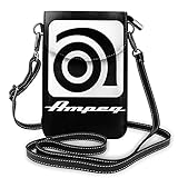 Ampeg Amp Logo Women's Leather Small Cell Phone Purse Crossbody Bags Black One S