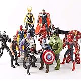 Siyushop Superhelden Figuren, Helden-Action-Figuren - Heldenfiguren-Modell-Set, Heldenpuppe Ornamente Handmodell Spielzeugpuppe - 15 M