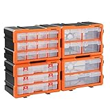 Monzana Kleinteilemagazin Sortimentskasten erweiterbar 72 Fächer Sortierbox für Kleinteile Aufbewahrungsbox Werk