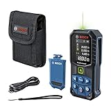 Bosch Professional Laser-Entfernungsmesser GLM 50-27 CG (grüner Laser, Reichweite: bis 50 m 3,7 V Lithium-Ionen-Akku, USB-Kabel, robust, IP65, Bluetooth-Datenübertragung, Schlaufe, Tasche)