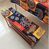 ASDF Bankkissen, langes Bankkissen mit Befestigungsbändern, Gartenmöbel, Schaukel, 2- oder 3-Sitzer, Ersatz-Matratze, Reisesitzkissen, 80 x 30