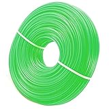 Zeqeey Trimmerfaden Nylon Mähfaden 2,0mm Länge 100m Rund Rasentrimmer Faden Unkraut Trimmer Freischneider Fäden für Park Garden Yard Rasen Gras und Unkraut, 2,0mm Grü